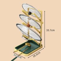 Giá đỡ nắp nồi nhiều lớp bằng thép không gỉ Giá đựng nồi treo tường