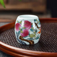 Giá đỡ nắp trà gốm sứ Jingdezhen màu pastel Trung Quốc, bộ trà Kung Fu, phụ kiện trà đạo, giá đỡ nắp nồi MWTS
