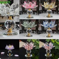 Giá đỡ nến hoa sen EPOCH, Trang trí Hoom Chân nến hoa sen trong suốt, Mô phỏng 8 màu Trang trí thủy tinh Tượng hoa sen Chân nến Phòng khách