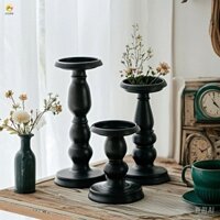 Giá đỡ nến kim loại ECHOG, Chân nến cổ điển bằng sắt nghệ thuật cổ điển, Chân nến màu đen sáng tạo Bàn ăn dự tiệc