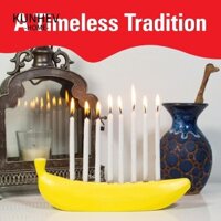 Giá đỡ nến KUNHEV Chanukah, Giá đỡ nến hình quả chuối, Giá đỡ đèn thơm thủ công thú vị Chân nến Trang trí bàn tiệc tại nhà