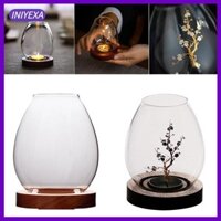 Giá đỡ nến thủy tinh rỗng tròn Châu Âu Chân nến cưới Chân nến thủy tinh trong suốt mịn