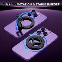 Giá đỡ nhẫn điện thoại di động QUTZZMND, Chân đế mở chai 2 trong 1 có thể xoay 360, Chân đế nhẫn ngón tay từ tính ổn định cho 16 15 14 13 12 cho MagSafe