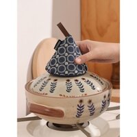 Giá đỡ nồi chịu nhiệt, vải cách nhiệt cho nồi tráng men, găng tay nghệ thuật, kẹp tay chịu nhiệt cho lò vi sóng, giá đỡ nắp nồi