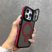 [Giá đỡ ống kính / màng ống kính tích hợp / mờ / hỗ trợ sạc không dây / lỗ dây buộc dự phòng / Chống bụi bẩn] Tương thích với vỏ iPhone 16 15 14 Pro max