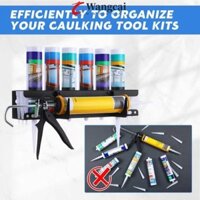 Giá đỡ ống mỡ WANCGAI, Giá đỡ ống Caulk tiết kiệm không gian xây dựng chắc chắn, Cửa hàng tổ chức niêm phong kim loại treo tường tiện lợi
