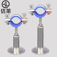 Giá đỡ ống nước bằng thép không gỉ 4 giá đỡ phụ trách thẻ Ống cố định kẹp ống điều chỉnh giá đỡ ống dẫn khí R6KF