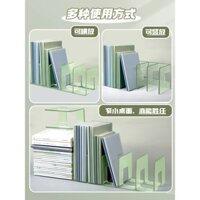 Giá đỡ sách, giá đọc sách, kẹp sách, giá sách để bàn, lưu trữ sách cố định, tổ chức vật phẩm, bảng phân chia, lưu trữ bàn học sinh, giá sách trong suốt acrylic