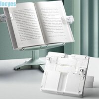 Giá đỡ sách hạ cánh LACYES, Giá sách đọc sách có thể mở rộng góc có thể điều chỉnh, Dụng cụ sắp xếp máy tính để bàn bằng nhựa có kẹp Thảm chống trượt Giá đỡ sách dành cho học sinh