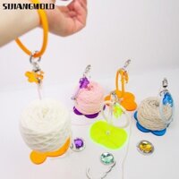 Giá đỡ sợi SIJIANGMOLD, Dụng cụ đan lưu trữ sợi Acrylic Móc giữ sợi ngón tay, Đồ móc ngăn ngừa sợi dây buộc bóng cho những người yêu thích móc
