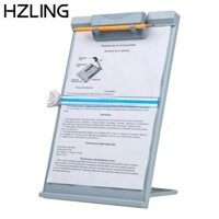 Giá đỡ tài liệu để bàn HZLING, Giá đỡ đọc sách bằng nhựa A4, Di động có kẹp có thể điều chỉnh Giá đỡ đọc sách gấp cho văn phòng / trường học / gia đình