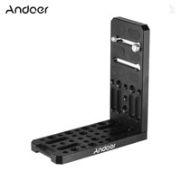 Giá đỡ tấm giá đỡ máy ảnh đa năng Andoer Giá đỡ tấm 1 / 4 & 3 / 8 Inch Giá đỡ hợp kim nhôm để quay Video dọc cho máy ảnh Canon Truy cập chân máy ảnh DSLR