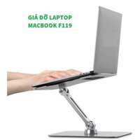Giá đỡ tản nhiệt Laptop nhôm cao cấp đế xoay 360 độ bằng nhôm có thể điều chỉnh được độ cao F119, F147.