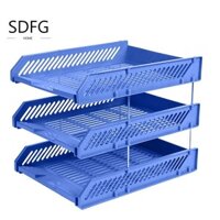 Giá đỡ tập tin ba lớp SDFG, Máy tính để bàn sắp xếp tập tin Khay lưu trữ tập tin A4, Giá đựng tập tin thời trang Giá lưu trữ bằng nhựa Khay đựng tập tin nhiều lớp Cung cấp văn phòng tại nhà