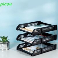 Giá đỡ tập tin ba lớp DÀIQIYING, Hộp sắp xếp tập tin để bàn Khay lưu trữ tập tin A4, Hộp đựng tập tin đơn giản bằng nhựa INS Style Tài liệu khay tập tin nhiều lớp