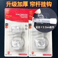 Giá đỡ thanh treo rèm không cần khoan, giá đỡ treo rèm dán tường, kẹp treo rèm cửa, móc treo thanh treo rèm