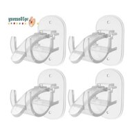 Giá đỡ thanh treo rèm tự dính, Giá đỡ rèm không cần khoan, Giá đỡ thanh rèm không cần khoan, cho phòng ngủ, phòng khách 4 chiếc Dễ dàng lắp đặt