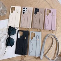 Giá đỡ thẻ dây đeo cổ tay phong cách Hàn Quốc và Nhật Bản tương thích với iPhone 14 Apple 13, ốp điện thoại, dây đeo chéo Samsung S23p RXAY