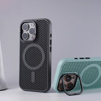 Giá đỡ tích hợp cho lưới tổ ong tản nhiệt từ tính cho iPhone 11 12 13 14 15 16 Pro Max Vỏ cứng 15 Pro Vỏ chống sốc Full 13 Pro Bảo hiểm