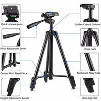 Giá đỡ Tripod 3120 - Kèm kẹp điện thoại 3 chân-Gậy livestream, quay tiktok ,quay video,chụp ảnh chống rung