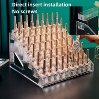 Giá Đỡ Trưng Bày Lọ Sơn Móng Tay Nhiều Tầng Bằng Acrylic Trong Suốt