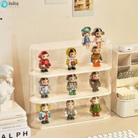 Giá đỡ trưng bày lưu trữ trong suốt ISITA, Hộp trưng bày nhân vật xoay dung tích lớn, Acrylic có thể tháo rời bằng nhựa chống thấm nước Hình trưng bày búp bê tại nhà