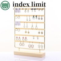 Giá đỡ trưng bày trang sức GIỚI HẠN INDEX, Giá đỡ bông tai kim loại đa chức năng 6 tầng, Dụng cụ sắp xếp bông tai Công suất lớn Tiết kiệm không gian DIY Giá để đồ trang trí phòng