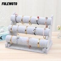 Giá đỡ trưng bày trang sức FULEWOTO, Giá đỡ thanh treo vòng tay đồng hồ, Băng đô buộc tóc đa năng hai đôi bền bỉ Trang sức