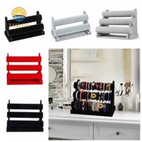 Giá đỡ trưng bày trang sức nhung LARGLO, Giá đỡ vòng tay T-bar 2 / 3 tầng, Vòng cổ cây trang sức Bông tai Hovering Watch Display Stand Nam