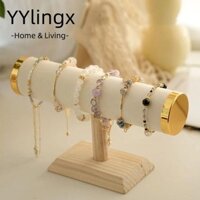 Giá đỡ trưng bày vòng tay YYLINGX, Vòng cổ đồng hồ đeo tay T-bar Giá đỡ dây chuyền trang sức, Giá đỡ lưu trữ phụ nữ vàng sáng tạo