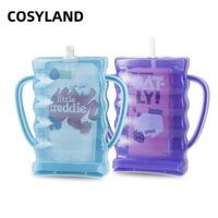 Giá đỡ túi đựng thực phẩm COSYLAND, có tay cầm Chống bóp Túi, Túi đựng nước ép trẻ em tái sử dụng màu xanh tím cho trẻ mới biết đi