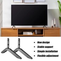 Giá đỡ TV Giá đỡ TV Nâng chiều cao hợp kim nhôm Giá đỡ nâng cao ổn định Chân đế chống trượt cho 32 đến 65 Inch TV shopidaevn