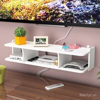 Giá đỡ TV Set-Top Box cho phòng khách, giá lưu trữ treo tường, tổ chức bộ định tuyến, vách ngăn trang trí phòng ngủ không cần khoan