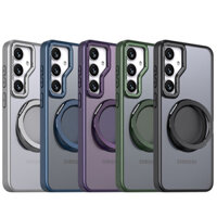 [Giá đỡ xoay từ tính] Vỏ bảo vệ điện thoại di động xoay 360 độ sạc không dây Samsung S24, S23 Series