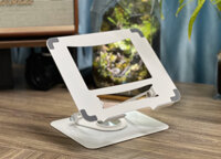 Giá đỡ Laptop/Macbook/Ipad/Tabblet E606 Đế Xoay 360 độ, Hợp Kim Thép Màu Trắng | Giá rẻ, trả góp 0%