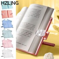 Giá đọc sách để bàn HZLING, Giá đỡ máy tính bảng Giá sách màu trơn, Quà tặng có thể điều chỉnh bằng kẹp sách Giá đỡ đọc sách cho trẻ em