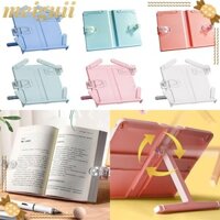 Giá đọc sách để bàn MEIGUII, Giá sách màu trơn có thể điều chỉnh, Quà tặng có kẹp sách Giá đỡ máy tính bảng Kẹp sách Giá đỡ cố định