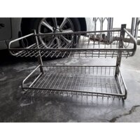 giá đựng bát đĩa inox 2 tầng
