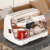 Giá đựng bình sữa cao cấp có nắp đậy vệ sinh cho bé, Khay đựng cốc, chai, chén đĩa có nắp đậy-Không bao gồm giá đỡ cố