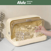 Giá Đựng Cốc Đa Năng, Có Nắp Đậy Chống Bụi Tiện Lợi, Kho Sỉ Gia Dụng Alulu