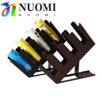 Giá đựng cốc dùng một lần NUOMI, Hộp đựng cốc cà phê đa năng 4 lưới, Hộp đựng bàn chải đánh răng Hộp đựng cốc giấy bằng nhựa màu đen có thể gập lại Cốc cà phê