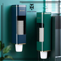 Giá đựng cốc giấy dùng 1 lần - Giá để cốc gắn tường gọn gàng và sạch sẽ - Giá cốc chống bụi siêu tiện lợi