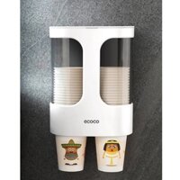 Giá đựng cốc giấy tự động ecoco, giá nhả cốc giấy dùng 1 lần ecoco, phù hợp cốc giấy 250-300ml