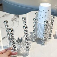Giá đựng cốc, hộp đựng cốc dùng một lần, giá đỡ cốc nước, giá đỡ cốc giấy, nắp cốc trà sữa, hộp đựng cốc cà phê EWQD