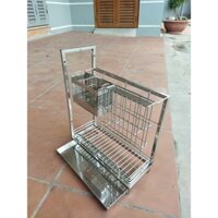 Giá đựng Dao Thớt inox, phụ kiện lắp tủ bếp để rất nhiều đồ như dao, thớt, đũa, thìa