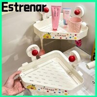 Giá đựng đồ phòng tắm ESTRENAR, Giá treo vòi hoa sen góc không đục lỗ, Giá treo tường phòng tắm chống nước dung tích lớn