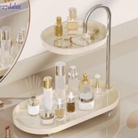 Giá đựng đồ trang điểm 2 lớp DALEE, Kệ đựng mỹ phẩm dung tích lớn bằng nhựa, Tiết kiệm không gian đa chức năng Chống thấm nước Đồ trang sức chống ẩm Đế trưng bày nhà bếp