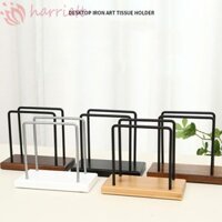 Giá đựng khăn giấy HUNIU, Giá đựng khăn giấy đế bằng gỗ chống trượt, Giá đỡ khăn giấy dọc tiết kiệm không gian đơn giản Phòng khách