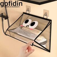 Giá đựng quần áo GOFIDIN, Hộp đựng đồ vệ sinh trong suốt chống thấm nước, Tổ chức gia đình TPU có thể gập lại di động
