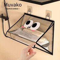 Giá đựng quần áo MUVAKO, Hộp đựng đồ vệ sinh có thể gập lại trong suốt, Tổ chức gia đình TPU dung tích cao chống thấm nước